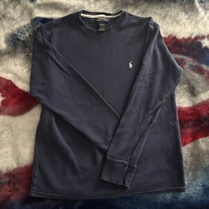 Polo by Ralph Lauren Men's Navy Long Sleeve Shirt